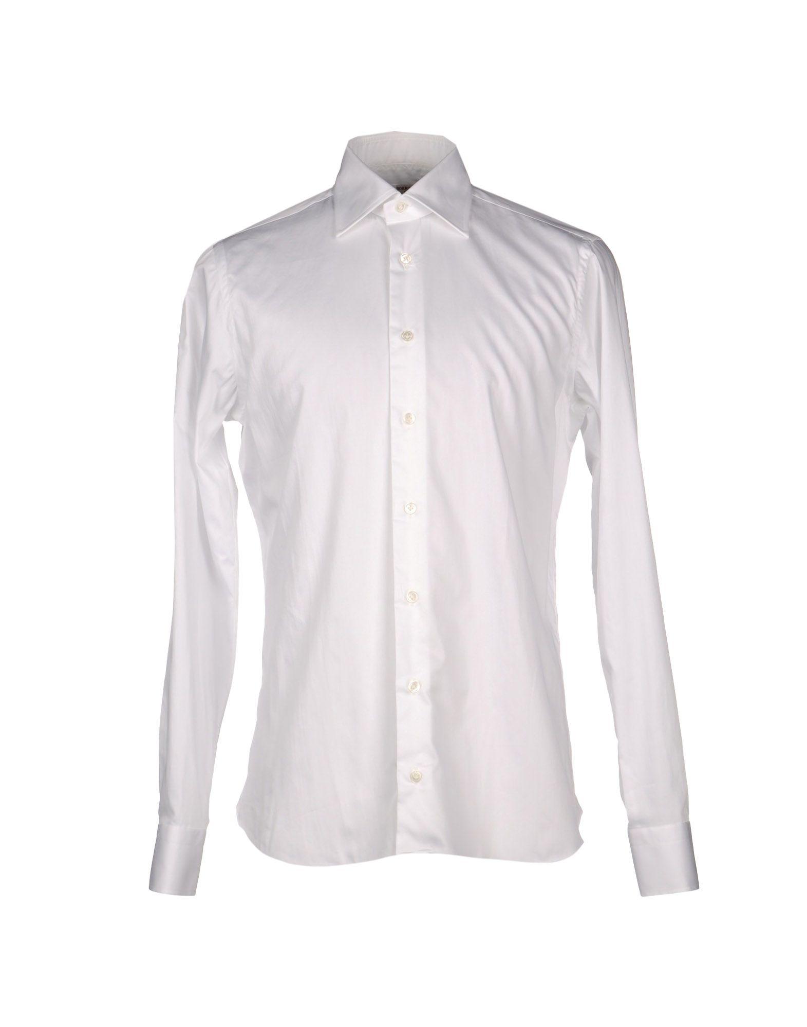 Camicia bianca con bottoni sul collo 